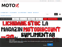 Tablet Screenshot of motodiscount.ro
